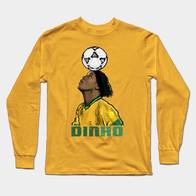 Dinho Carioca Brazil Long Sleeve T-Shirt by akyanyme